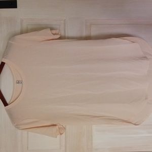 Zyia swoop short sleeve tshirt in blush